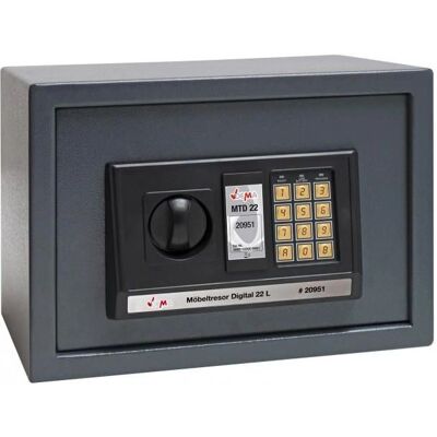 Dema Coffre fort de bureau 350 x 250 x 250 mm - 22 L - avec ancrages - Publicité Dema Coffre fort de bureau 350 x 250 x 250 mm - 22 L - avec ancrages - Publicité