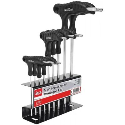 Dema - Torx T-handle - 9-pcs - 280 mm - Jeu d'outils - Publicité Dema - Torx T-handle - 9-pcs - 280 mm - Jeu d'outils - Publicité