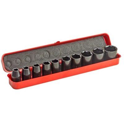 Dema - 9-27mm - 1/2in entraînement - 10 pcs - Jeu de douilles - Publicité Dema - 9-27mm - 1/2in entraînement - 10 pcs - Jeu de douilles - Publicité