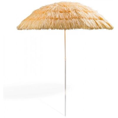Dema - Parasol Hawai - Beige - Bambou naturel - Beach parasol - Publicité Dema - Parasol Hawai - Beige - Bambou naturel - Beach parasol - Publicité