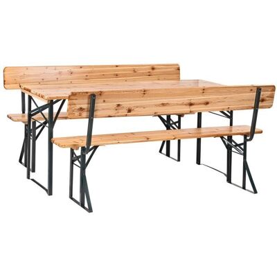 Dema - Wasen - 167x70 cm - Table et bancs - Publicité Dema - Wasen - 167x70 cm - Table et bancs - Publicité