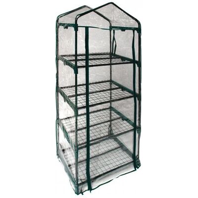Dema - Serre pour plantes - 4 tablettes - 690 x 490 x 1570 mm - Greenhouse - Publicité Dema - Serre pour plantes - 4 tablettes - 690 x 490 x 1570 mm - Greenhouse - Publicité