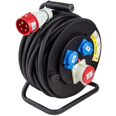 Dema - Enrouleur câble électrique 25m H05RR-F 5x2,5 mm2 - 25 m - 5x2,5 mm2 - Enrouleur câble électrique - Publicité Dema - Enrouleur câble électrique 25m H05RR-F 5x2,5 mm2 - 25 m - 5x2,5 mm2 - Enrouleur câble électrique - Publicité