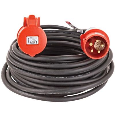Dema - Rallonge électrique H07RNF - 15 m - 16A - 5 x 1,5 mm² - 380 V - Publicité Dema - Rallonge électrique H07RNF - 15 m - 16A - 5 x 1,5 mm² - 380 V - Publicité