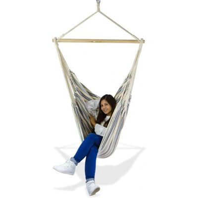 Dema - CHILL - 160x125 cm - Ø38 mm bois - Hamac - Publicité Dema - CHILL - 160x125 cm - Ø38 mm bois - Hamac - Publicité