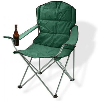 Dema - Chaise pliante - Green - Cup holder - Garden chair - Publicité Dema - Chaise pliante - Green - Cup holder - Garden chair - Publicité