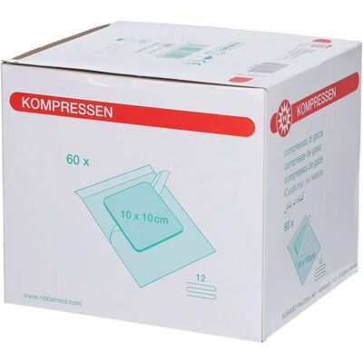 NOBAMED Compresses stériles 10x10 cm - Compresses - Publicité NOBAMED Compresses stériles 10x10 cm - Compresses - Publicité