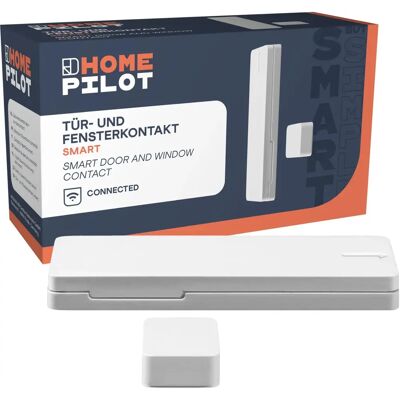 Homepilot Smart Door/Window Sensor - Battery Powered Wireless Magnetic Tech Homepilot Smart Door/Window Sensor - Battery Powered Wireless Magnetic Tech