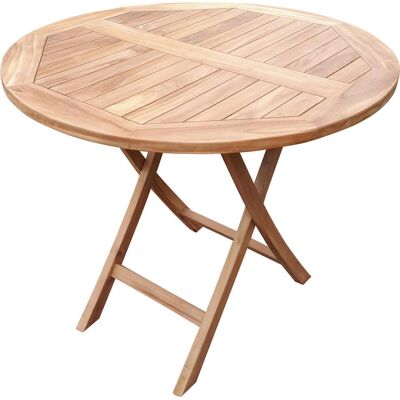 deVries Gartentisch Woodie 90 cm rund Teak - Garden Table deVries Gartentisch Woodie 90 cm rund Teak - Garden Table