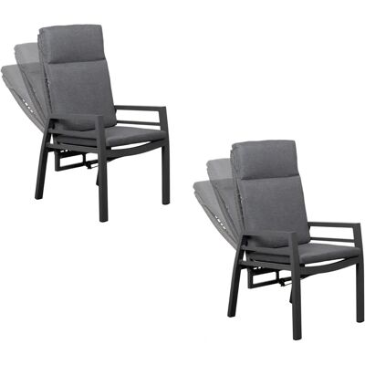 deVries - 40845-Set - Anthrazit - Aluminium - Stuhl deVries - 40845-Set - Anthrazit - Aluminium - Stuhl