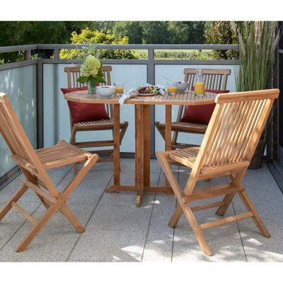 deVries - Balkontisch - 120x60x75 cm - Teak natural - Balkontisch deVries - Balkontisch - 120x60x75 cm - Teak natural - Balkontisch