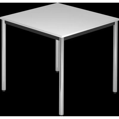 Table de conférence HAMMERBACHER VDR08 - Gris clair, tube rond, 80x80x72 cm - Publicité Table de conférence HAMMERBACHER VDR08 - Gris clair, tube rond, 80x80x72 cm - Publicité