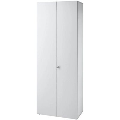 Eurokraft pro ANNY - Hellgrauer Schrank - 2 Türen, 5 Regale - Schrank Eurokraft pro ANNY - Hellgrauer Schrank - 2 Türen, 5 Regale - Schrank