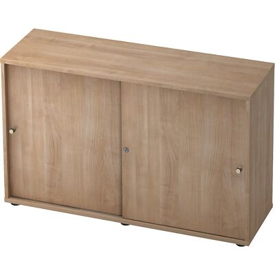 Hammerbacher - Nussbaum Schiebetürschrank mit 1 Einlegeboden - Schrank Hammerbacher - Nussbaum Schiebetürschrank mit 1 Einlegeboden - Schrank