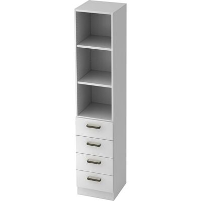 hjh OFFICE PRO SIGNA G 7600 SG - Weiß 4-Drawer Storage - Schrank hjh OFFICE PRO SIGNA G 7600 SG - Weiß 4-Drawer Storage - Schrank