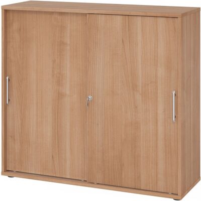hjh OFFICE PRO BETA 1753S - Walnuss Schiebetürschrank hjh OFFICE PRO BETA 1753S - Walnuss Schiebetürschrank