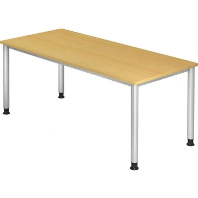 Hammerbacher Höhenverstellbarer Schreibtisch - FSC Holz - Stahlgestell - 180x80 cm Hammerbacher Höhenverstellbarer Schreibtisch - FSC Holz - Stahlgestell - 180x80 cm