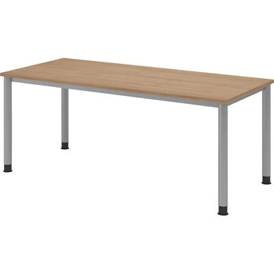Hammerbacher Verstelbare eikenhouten bureau - Bureau Hammerbacher Verstelbare eikenhouten bureau - Bureau