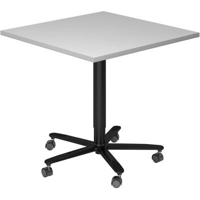 Hammerbacher VST88 Höhenverstellbarer Stehtisch - 80x80cm, Lichtgrau Hammerbacher VST88 Höhenverstellbarer Stehtisch - 80x80cm, Lichtgrau