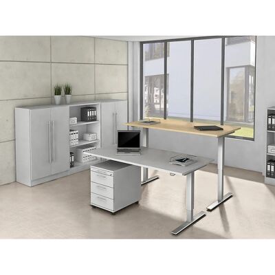 Hammerbacher Elektrischer Steh-Sitz-Schreibtisch 120x80cm Hammerbacher Elektrischer Steh-Sitz-Schreibtisch 120x80cm