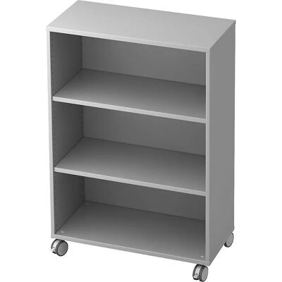 Eurokraft Pro Contact - Büroschrank mit 2 Regalen - Hellgrau Eurokraft Pro Contact - Büroschrank mit 2 Regalen - Hellgrau