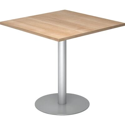 Kaiserkraft Konferenztisch - Hellgrau, Walnuss-Dekor, 800x800 mm Kaiserkraft Konferenztisch - Hellgrau, Walnuss-Dekor, 800x800 mm