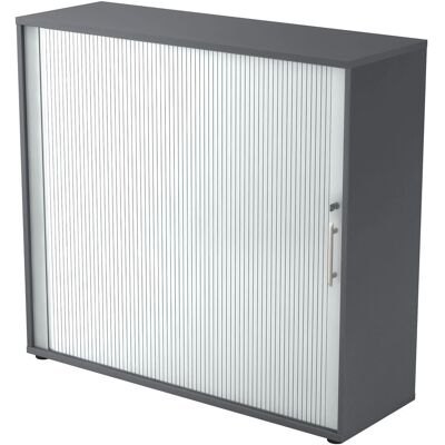 hjh OFFICE PRO BETA 1733S - Armoire de bureau graphite avec poignée - Publicité hjh OFFICE PRO BETA 1733S - Armoire de bureau graphite avec poignée - Publicité