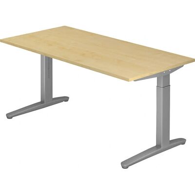 Eurokraft pro ANNY Verstellbarer Schreibtisch - C-förmiger Rahmen, 650-850mm, 1600mm Breite Eurokraft pro ANNY Verstellbarer Schreibtisch - C-förmiger Rahmen, 650-850mm, 1600mm Breite