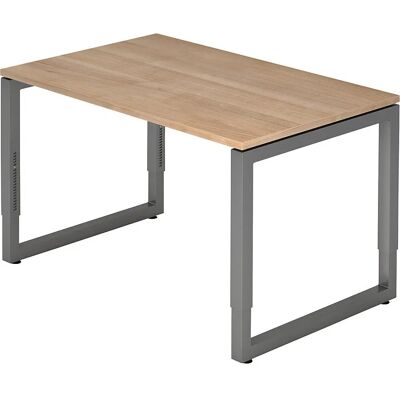 Bureau réglable Hammerbacher - Rectangulaire, Cadre en acier, FSC - Publicité Bureau réglable Hammerbacher - Rectangulaire, Cadre en acier, FSC - Publicité