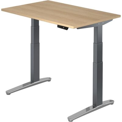 hjh OFFICE PRO XBHM 12 GC Schreibtisch - Höhenverstellbar - 120x80 - Eiche hjh OFFICE PRO XBHM 12 GC Schreibtisch - Höhenverstellbar - 120x80 - Eiche