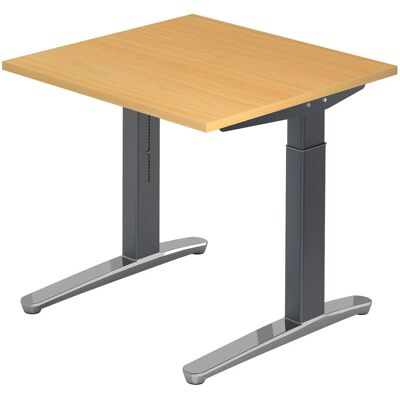 hjh OFFICE PRO XTRA XB 8 GC Bureau - Hêtre - Réglable en hauteur - Publicité hjh OFFICE PRO XTRA XB 8 GC Bureau - Hêtre - Réglable en hauteur - Publicité