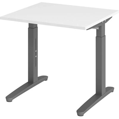 Eurokraft pro ANNY - Höhenverstellbarer Schreibtisch mit C-Gestell, 650-850mm, 800mm breit Eurokraft pro ANNY - Höhenverstellbarer Schreibtisch mit C-Gestell, 650-850mm, 800mm breit
