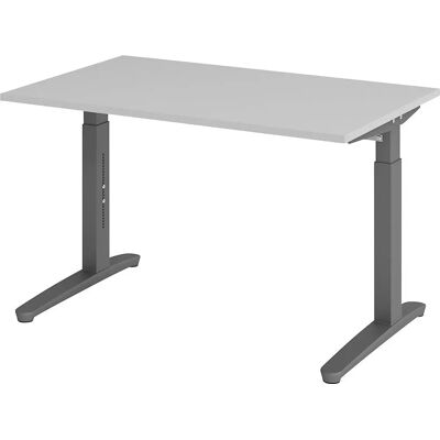 Eurokraft pro ANNY - Bureau réglable, 1200mm, Gris clair - Publicité Eurokraft pro ANNY - Bureau réglable, 1200mm, Gris clair - Publicité
