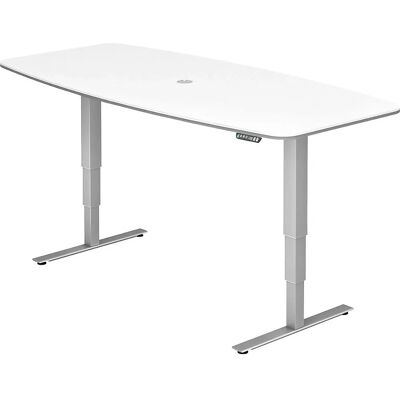 KaiserKraft Konferenztisch - Höhenverstellbar - Weiß - 220x103cm KaiserKraft Konferenztisch - Höhenverstellbar - Weiß - 220x103cm