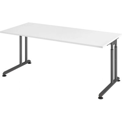 HAMMERBACHER HAMMERBACHER ZS19 Schreibtisch - Höhenverstellbar, Weiß & Grau HAMMERBACHER HAMMERBACHER ZS19 Schreibtisch - Höhenverstellbar, Weiß & Grau