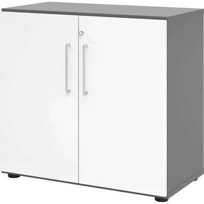 kaiserkraft VERA-ZWO - Büroschrank - Graphit / Weiß kaiserkraft VERA-ZWO - Büroschrank - Graphit / Weiß