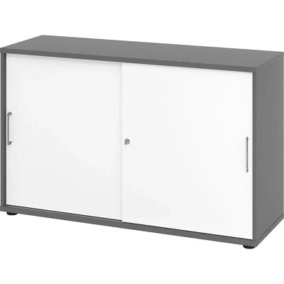 Kaiserkraft VERA-ZWO Schiebetürenschrank - 748x1200x400mm - 2 Regale Kaiserkraft VERA-ZWO Schiebetürenschrank - 748x1200x400mm - 2 Regale