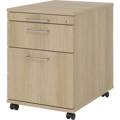hjh OFFICE PRO SIGNA AC20 BS - Rollcontainer aus Holz Eiche, abschließbar hjh OFFICE PRO SIGNA AC20 BS - Rollcontainer aus Holz Eiche, abschließbar