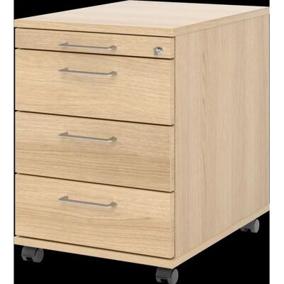hjh OFFICE PRO SIGNA AC30 Aufbewahrungsschrank - 3 Schubladen, Eiche, Schloss hjh OFFICE PRO SIGNA AC30 Aufbewahrungsschrank - 3 Schubladen, Eiche, Schloss