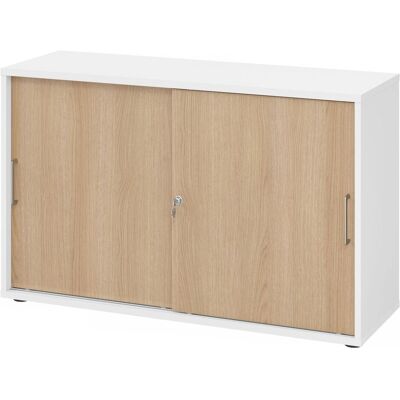 HAMMERBACHER Schiebetürenschrank Weiß/Eiche - 3 Merkmale HAMMERBACHER Schiebetürenschrank Weiß/Eiche - 3 Merkmale