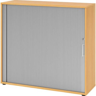 Armoire décor de hêtre Eurokraft pro - 2 étagères, verrouillable - 1100mm - Publicité Armoire décor de hêtre Eurokraft pro - 2 étagères, verrouillable - 1100mm - Publicité