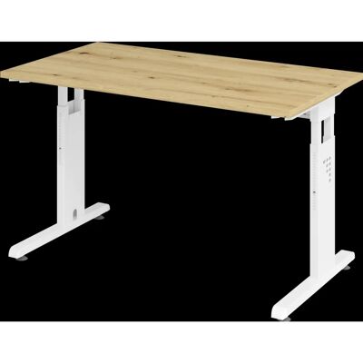Hammerbacher Höhenverstellbarer Bürotisch - FSC-zertifiziert, Melamin-Oberfläche Hammerbacher Höhenverstellbarer Bürotisch - FSC-zertifiziert, Melamin-Oberfläche