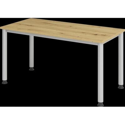 Eurokraft Pro RENATUS - Kompakter Eiche-Dekor Schreibtisch Eurokraft Pro RENATUS - Kompakter Eiche-Dekor Schreibtisch