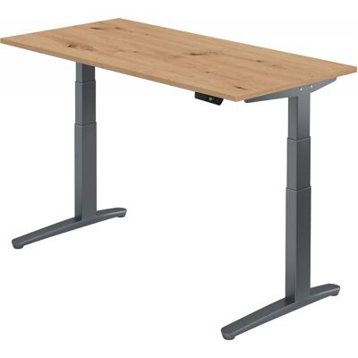 HAMMERBACHER Elektrischer höhenverstellbarer Schreibtisch - Asteiche - Ergonomisch & Zertifiziert HAMMERBACHER Elektrischer höhenverstellbarer Schreibtisch - Asteiche - Ergonomisch & Zertifiziert