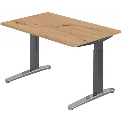 Hammerbacher XB 12 GC Bureau - Chêne Noueux - Réglable en Hauteur - Publicité Hammerbacher XB 12 GC Bureau - Chêne Noueux - Réglable en Hauteur - Publicité
