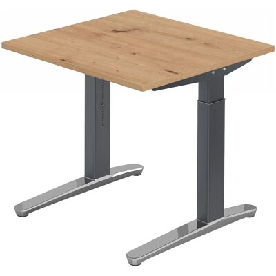 hjh OFFICE PRO XTRA XB 8 GC - Bureau réglable en hauteur - Chêne noueux - Publicité hjh OFFICE PRO XTRA XB 8 GC - Bureau réglable en hauteur - Chêne noueux - Publicité