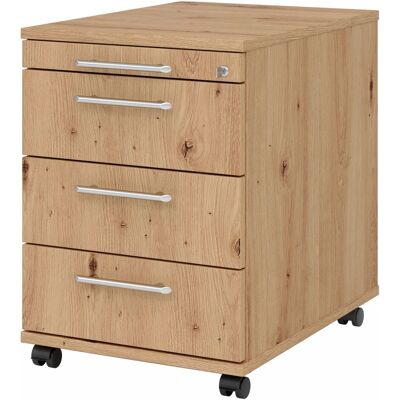 hjh OFFICE PRO SIGNA AC30 RE - Tiroir sur roulettes - Nodose, Rovere Nodato - Meuble de rangement - Publicité hjh OFFICE PRO SIGNA AC30 RE - Tiroir sur roulettes - Nodose, Rovere Nodato - Meuble de rangement - Publicité
