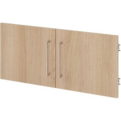 hjh OFFICE PRO FlexWall Chêne 1 Porte - Armoire Murale - Publicité hjh OFFICE PRO FlexWall Chêne 1 Porte - Armoire Murale - Publicité