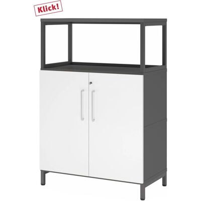 hjh OFFICE PRO FlexWall - Schrank - Graphit/Weiß hjh OFFICE PRO FlexWall - Schrank - Graphit/Weiß