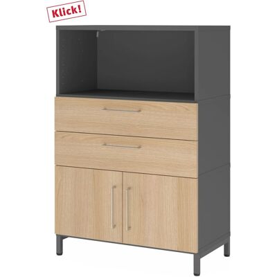 hjh OFFICE PRO FlexWall - Armoire à 3 Tiroirs - Classement - Publicité hjh OFFICE PRO FlexWall - Armoire à 3 Tiroirs - Classement - Publicité